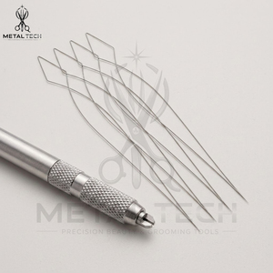 Wholesale Stainless Steel Holder Micro Ring Hair Extension Loop <b>Needle</b> Pulling Wire <b>Threader</b> Barber Accessories Tool Kit - Product Image 6
