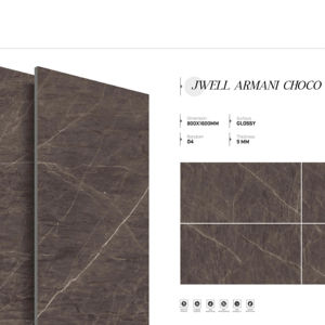 Carreaux de porcelaine brillants de luxe, grandes dimensions 800x1600, 1200x1800, 750x1500 mm, pour hôtels, centres commerciaux et bureaux - Product Image 1