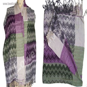 Women's Ethnic Geometric Pattern Knitted <b>Shawl</b> Long Thermal Insulation Scarf Autumn Warm Acrylic <b>Wrap</b> - Product Image 3