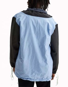 เสื้อแจ็คเก็ตกันลมผู้ชาย ผ้าไนลอน 100% แบบไม่มีลาย สำหรับผู้ชาย มีฮู้ด กันฝน เสื้อแจ็คเก็ตกันลมผู้ชาย - Product Image 2