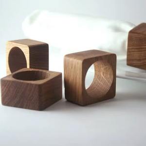 Porta Servilletas de Madera de Acacia Natural, Organizador de Servilletas Hecho a Mano para Mesa de Comedor, Cocina, Hogar, Decoración de Restaurante - Product Image 4