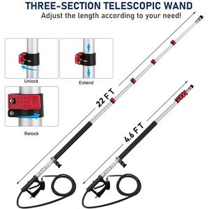 Kit di strumenti essenziali per idropulitrice telescopica da 24 piedi per una pulizia efficace - Product Image 5