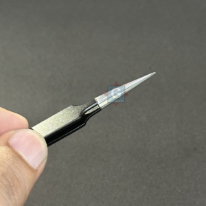 Pince à épiler à pointe fine en acier inoxydable de haute qualité, revêtement noir, pour extensions de cils - Product Image 4