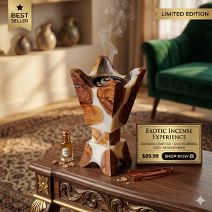 Premium Handmade Mubkhara Bakhoor Wooden Arabic <b>Oud</b> Burner Middle East Style All-Season for Home Hotel Ramadan Decor - Product Image 1