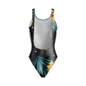 Traje de Baño de Una Pieza con Cuello Redondo para Mujer, Talla Grande, Personalizado, Ecológico, Transpirable, Antibacteriano, Resistente al Viento y de Secado Rápido - Product Image 5
