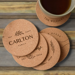 Posavasos de Corcho de Madera Ecológicos con Logotipo Personalizado, Reutilizables, de 3 mm y 5 mm, para Vasos y Bares - Product Image 6