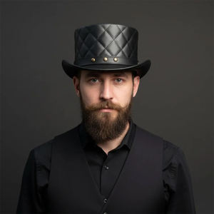 Custom Leather <b>top</b> <b>Hat</b> stylish Durable Handcrafted Classic Western Cowboy <b>Hat</b> for Men <b>Women</b> Perfect for All Season - Product Image 2