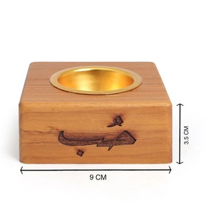 Luxury Wooden Mubkhar Arabic <b>Incense</b> Burner Mini Square Oud Bakhoor Burner Holder Decorative Wood Mabkhara <b>Box</b> Bakhoor Burner - Product Image 1