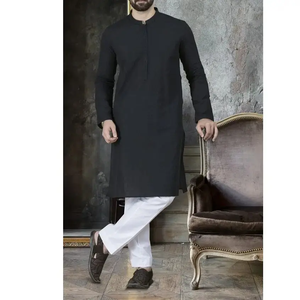 <b>Men</b> <b>Kurta</b> <b>Pajama</b> Set Fast Delivery Custom Branding Islamic Wear Supplier OEM Factory Price All Seasons Customizable - Product Image 3