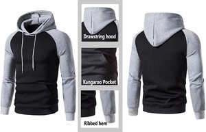 Vêtements de sport de jogging pulls à capuche à manches longues survêtement décontracté ensemble de survêtements de sport confortables à fermeture éclair pour hommes 2 pièces - Product Image 3