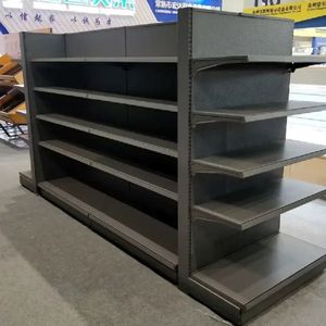 Heavy Duty Steel 4-<b>Shelf</b> Horizontal Orientation Pre-Assembled Supermarket Shelving Unit Commercial Display <b>Rack</b> - Product Image 1