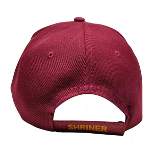Casquette de baseball maçonnique pour homme, avec broderie de compas carré, en sergé de coton structuré, sangle réglable, profil bas, Lodge Ha - Product Image 3