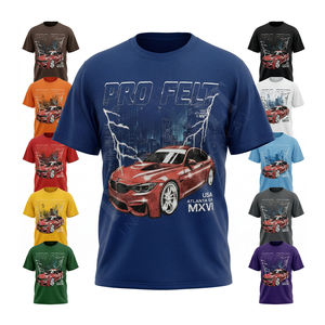 Camiseta Personalizada para Hombre, de Gran Tamaño, con Hombros Caídos, de Algodón y Poliéster, Transpirable, con Estampado Personalizado, Venta al Por Mayor - Product Image 1