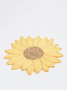 Premium Sunflower Shaped <b>Beaded</b> <b>Placemat</b> Handmade Table Centerpiece Decorative Dining And Home Accent - Product Image 4
