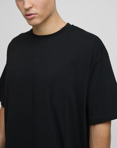 Nouveaux T-shirts Homme Oversize Tendance à Épaules Tombantes Col Rond Manches Courtes Coupe Ample 100% Coton Grande Taille en Jersey - Product Image 5