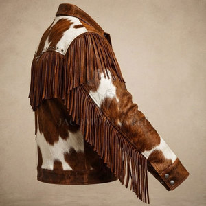 Modern Daily Outfit Casual Wear <b>Men</b> Winter Leather Jacket Genuine Cowhide Full Zip <b>Warm</b> Lining Fashion <b>Coat</b> - Product Image 4