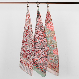 Sustainable Cotton Bandana Handmade <b>Square</b> <b>Scarf</b> Ethically Neckerchief Bag Accessories Face Cover Up - Product Image 4