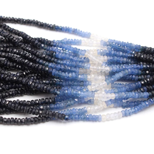 Natural Sapphire Gemstone Beads <b>String</b> Natural Shaded Sapphire Stone Beads For Jewelry Making Loose Gemstone Beads Wholesale - Product Image 5