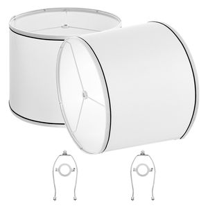 Lot de 2 abat-jour moyens 11 haut x 13 bas x 10 haut avec raccord araignée, de remplacement pour lampe - Product Image 6