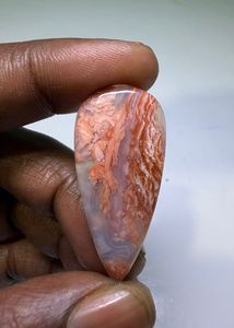Cabochon en Agate Coton Naturel de Haute Qualité, Coupe Poire, à Changement de Couleur, Pierre Précieuse en Vrac pour la Fabrication de Bijoux - Product Image 4