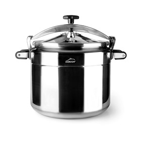 Pentola a pressione Lacor in acciaio inox da 6 litri con coperchio e manici per la cottura - Product Image 1