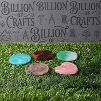 Sous-verres ronds en résine multicolores, écologiques, antidérapants, décoratifs pour la décoration de table moderne