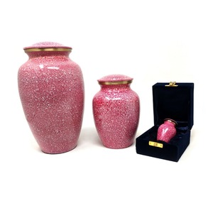 Urne en porcelaine blanche avec motif d'oiseaux et de fleurs, pot décoratif oriental rond fait à la main pour les occasions de commémoration - Product Image 4