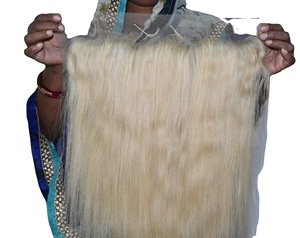 Extensions de cheveux humains de temple indien vierge noire naturelle crue paquets bouclés alignés par vague lâche non traitée - Product Image 5
