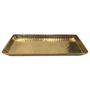 Bandeja de Servicio Grande Decorativa de Latón para Servir Té, Café, Aperitivos y Bebidas en Fiestas, Bodas, Hoteles, Restaurantes y Mesas de Comedor - Product Image 1