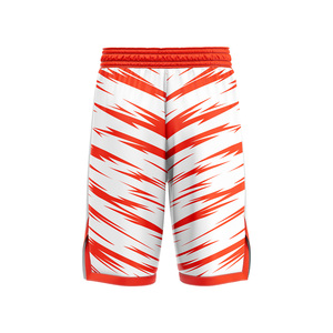 Custom 100% Polyester Basketball Shorts <b>Heat</b> Transfer Printed Plus Size Breathable Quick Dry Anti Bacterial Eco friendly - Product Image 5