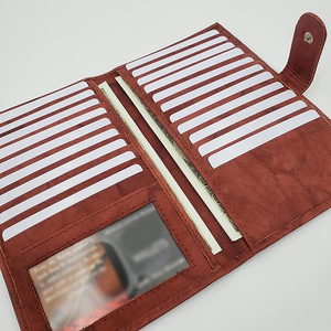 Cartera Ligera para Hombre, Diseño OEM, Cierre de Botón a Presión, Cuero Genuino de Alta Calidad, Bloqueo RFID, Gran Capacidad, 2025 - Product Image 2