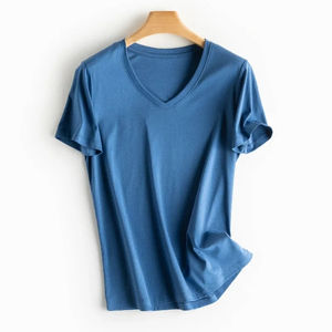 T-shirt en coton pour femme en gros, personnalisable avec logo, fabricant OEM de t-shirts unis en vrac, haute qualité, chemise décontractée d'été - Product Image 1