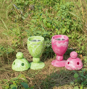 Quemador de incienso de resina rosa de lujo – Mubkhar árabe contemporáneo - Product Image 2