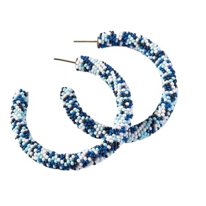 Pendientes de aro de lujo con colgantes redondos con cuentas para damas, última tendencia, pendientes redondos con cuentas, ropa de fiesta, regalo para mujer y Niña - Product Image 3