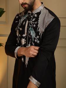 Kurta classique indien pour homme – Tenue ethnique de créateur pour les fêtes - Product Image 4