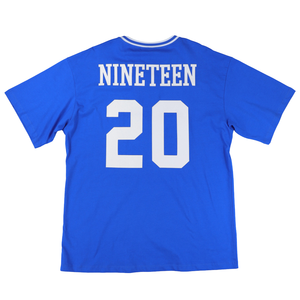 Camiseta de Fútbol Oversize Zeta Phi Beta Azul Rey para Mujer, Camisa con Letras Griegas ZPB de Chenilla, Ajuste Casual, Ropa de Sororidad - Product Image 2