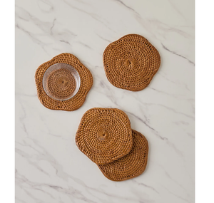 Customised Size & Shape Boho rattan <b>Table</b> <b>Coaster</b> for Dinner Home Decor Accessories With Amazing Price - Product Image 4
