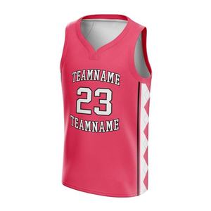 Camiseta de Baloncesto Personalizada de Malla Transpirable, de Secado Rápido, con Bordado y Rayas Impresas - Product Image 2