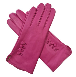 Gants en cuir bleu marine, longueur poignet, style uni, non doublés, design thermique pour un usage quotidien en hiver, style décontracté - Product Image 2