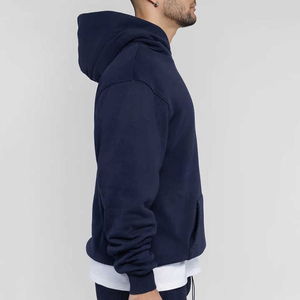 Sweat à capuche unisexe en polaire de polyester, couleur unie, personnalisable avec logo brodé, style décontracté et oversize, prix usine Chine, OEM - Product Image 6