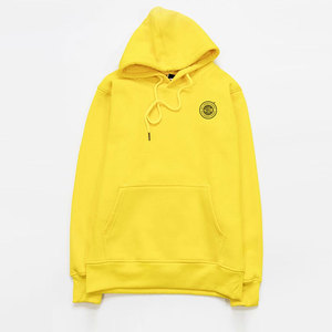 Sweat-shirts pour hommes sur mesure, style unique, couleur jaune unie, basiques, à prix avantageux - Product Image 1