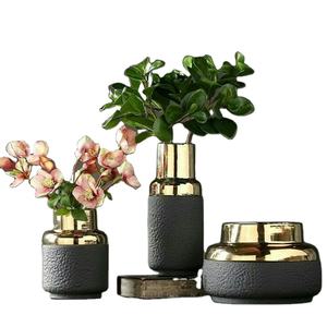 <b>Gold</b> Engraved Metal Flower <b>Vase</b> Luxury Decorative <b>Floor</b> <b>Vase</b> for Home Hotel & Office Decor - Product Image 1