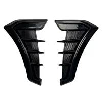 Couvre-aérateurs latéraux noirs pour voiture, garnitures de calandre d'admission, autocollants de ventilation de garde-boue en TPU, 26 cm, installation sans perçage, universels