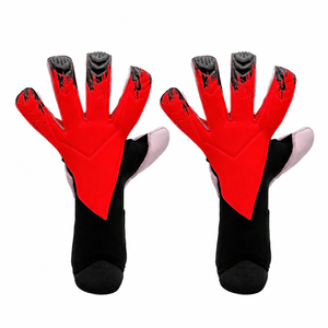 ถุงมือผู้รักษาประตูแบบมืออาชีพ 4 มม. สีขาว ผลิตจากยางลาเท็กซ์แบบผสม ตัดเย็บแบบ Negative-Roll พร้อมแถบตีนตุ๊กแก ระบายอากาศได้ดี เหมาะสำหรับใช้งานกลางแจ้ง - Product Image 5