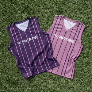 Débardeur Boxer Rayé Personnalisé pour Homme, Col en V, Séchage Rapide, Imprimé par Sublimation, Gilet de Sport MMA, Hauts Imprimés MMA - Product Image 2