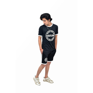 Conjunto Deportivo Personalizado Unisex de Verano, Sudadera y Pantalones Cortos Estampados para Hombre, con Logotipo Personalizado, Conjunto de 2 Piezas - Product Image 6