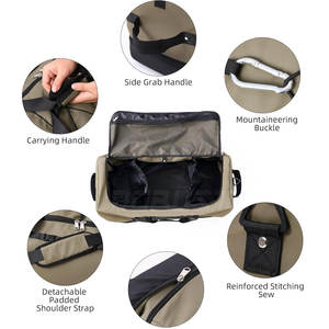 Bolsa de Viaje Ligera y Simple con Cierre de Cremallera, Asas Cómodas, Gran Capacidad de 20-36L, Barra de Arrastre para Empacar Ropa - Product Image 2