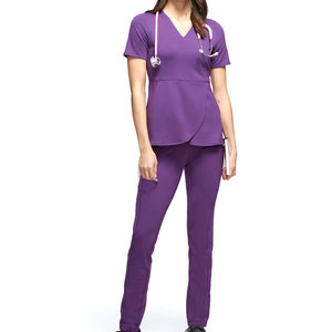 Diseña tu propio uniforme de enfermera de alta calidad, buen diseño, tela suave y transpirable, uniforme de enfermera para mujer para uso hospitalario. - Product Image 1