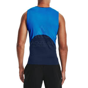 เสื้อคอมเพรสชั่นระบายอากาศ แห้งเร็ว ตัดเย็บตามสั่ง สำหรับออกกำลังกาย ฟิตเนส ขายดีที่สุดสำหรับผู้ชาย - Product Image 4