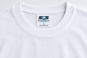 Custom Men's White T-<b>Shirt</b> 100% Cotton Plain Blank Crew Neck Regular Fit Wholesale - Product Image 5